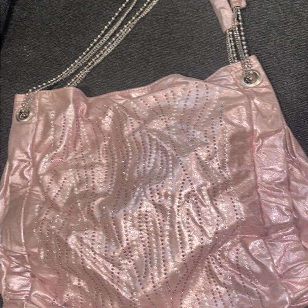 Elegant Pink Women's Bag with Chain Strap